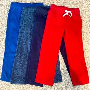 Lot of four boys size 5/5t Gymboree fleece pants